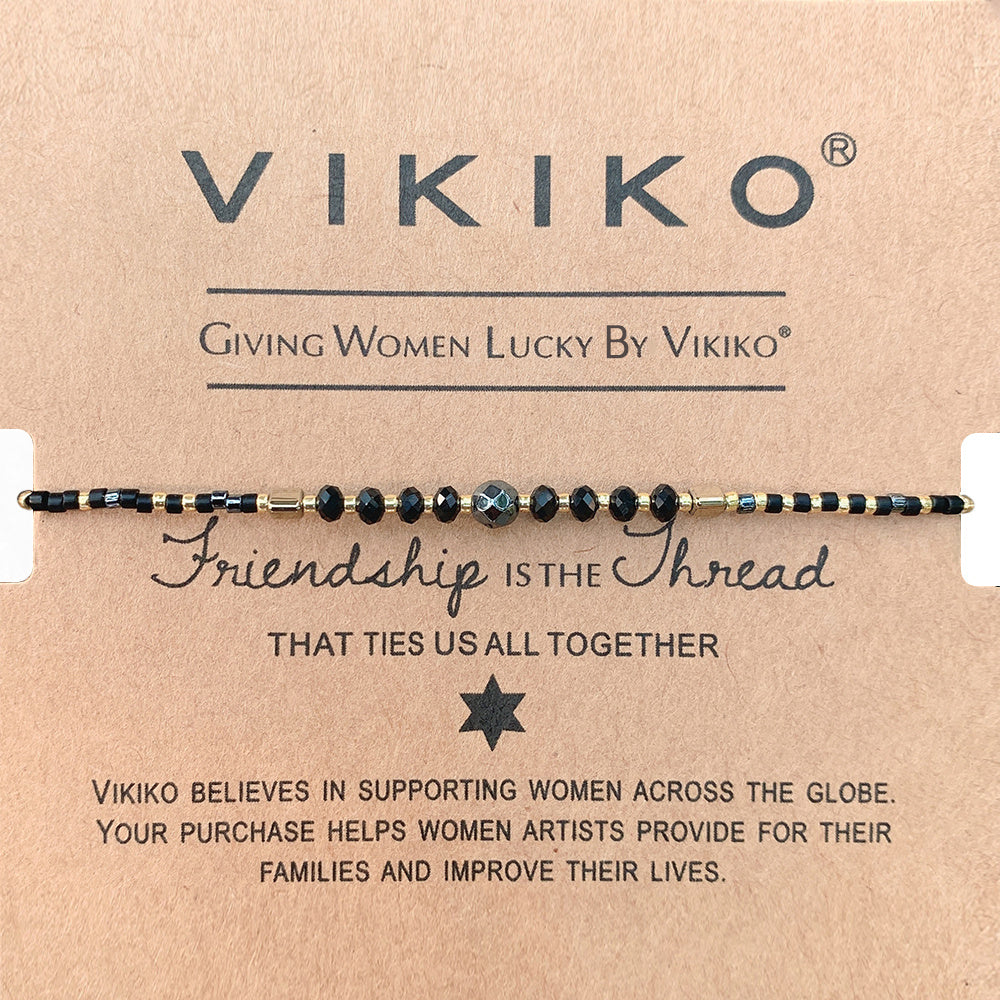 VIKIKO Natural Stone Bracelet Handmade Beaded Bracelet Miyuki Seed Beads Bracelet Gift for Her